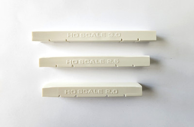 HO Scale Track Laying Spacer - parallel track Tool 1:87 scale NMRA standards 3pc