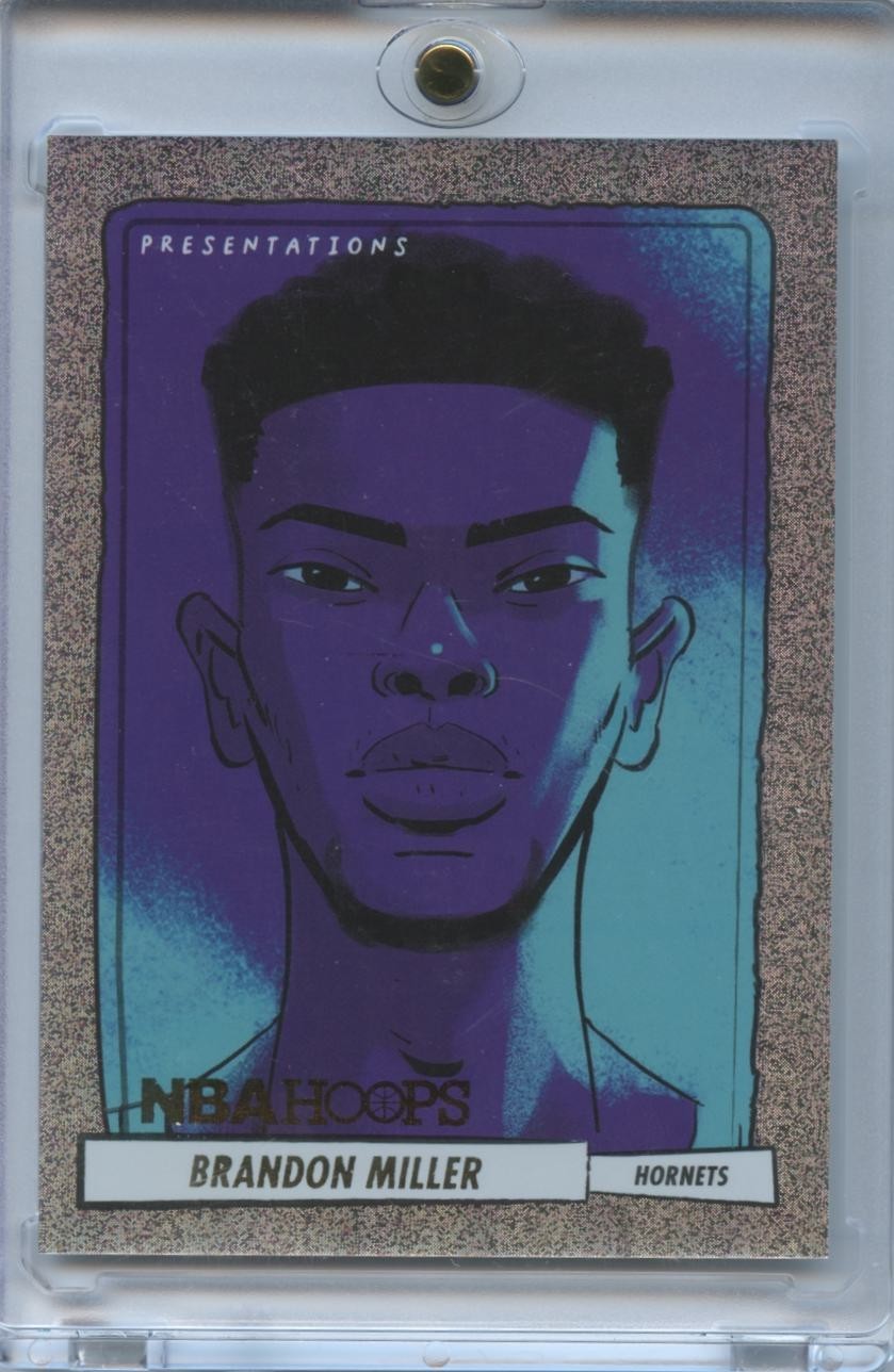 Brandon Miller 2023-24 NBA Hoops Presentation SSP CASE HIT Rookie RC Hornets