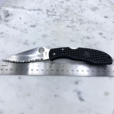 Spyderco Endura 4 Black FRN Serrated C10SBK Seki Japan Lockback Pocket Knife