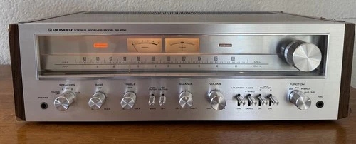 Vintage Pioneer SX-650 AM/FM Stereo Receiver Silver Face Working