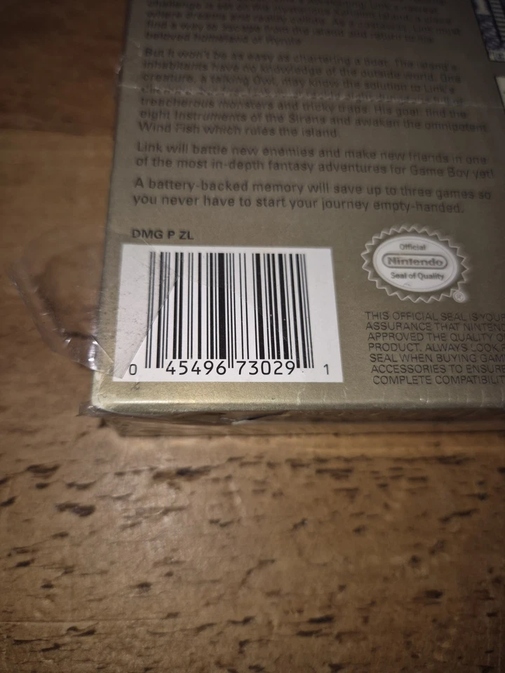 Nintendo Gameboy Legend of Zelda Link's Awakening Players Choice NTSC USA Sealed - Image 3 of 4