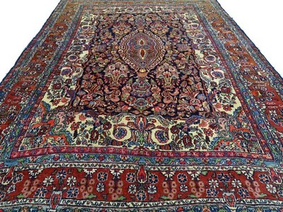 Antique Kaschmar - 336 x 263 cm - Cleaned - Hand-knotted Oriental Rug
