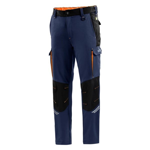 Fits SPARCO TEAMWORK 02417 BMAF/L trousers long navy blue/orange L 02 ⭐UK Stock⭐