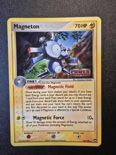 Magneton Stamped EX Power Keepers 16/108 holo rare