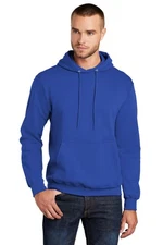 Port Company PC78H Men's Cotton/Poly Core Fleece Pullover Hoodie Sweatshirt