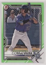 2021 Bowman Prospects Neon Green Border 332/399 Terrin Vavra #BP-100 fm0
