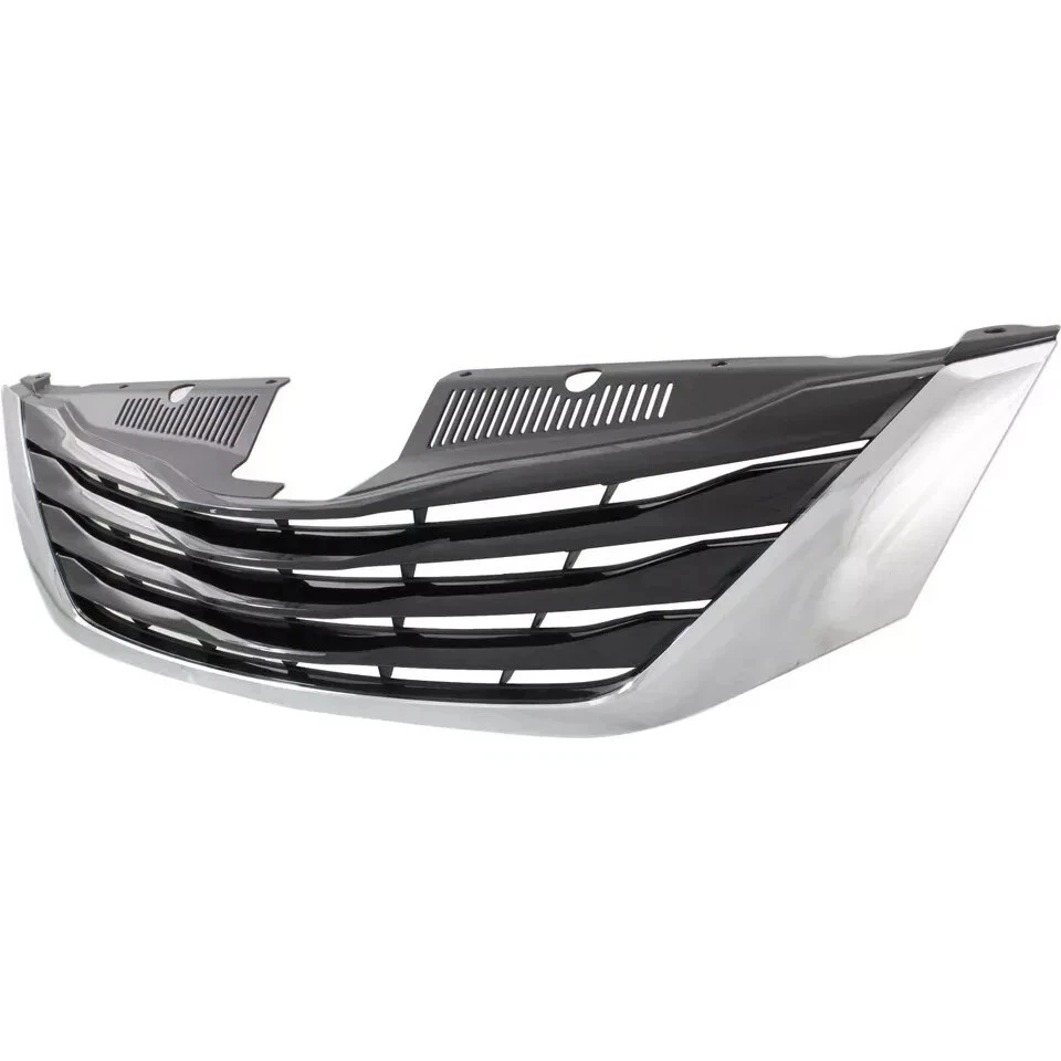 Fits 2015 2016 2017 Toyota Sienna  New Front Grille Assembly Black With Chrome Foto 3 de 4
