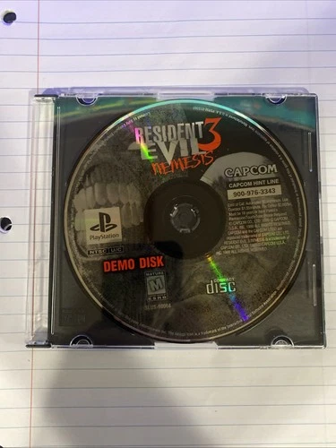 Resident Evil 3 Nemesis Demo Disk PlayStation PS1 Disc Only Tested