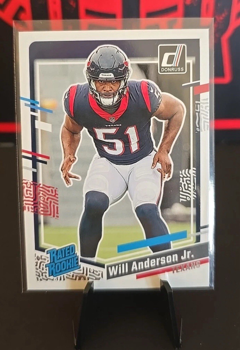 2023 DONRUSS RATED ROOKIE WILL ANDERSON JR. HOUSTON TEXANS #342