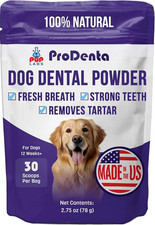 Prodenta Dog Dental Powder 2.75oz Fresh Breath Tartar Remover USA