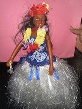 Vintage Hula Girl Aloha Luau Musical Dance Doll Tiki Hawaiian