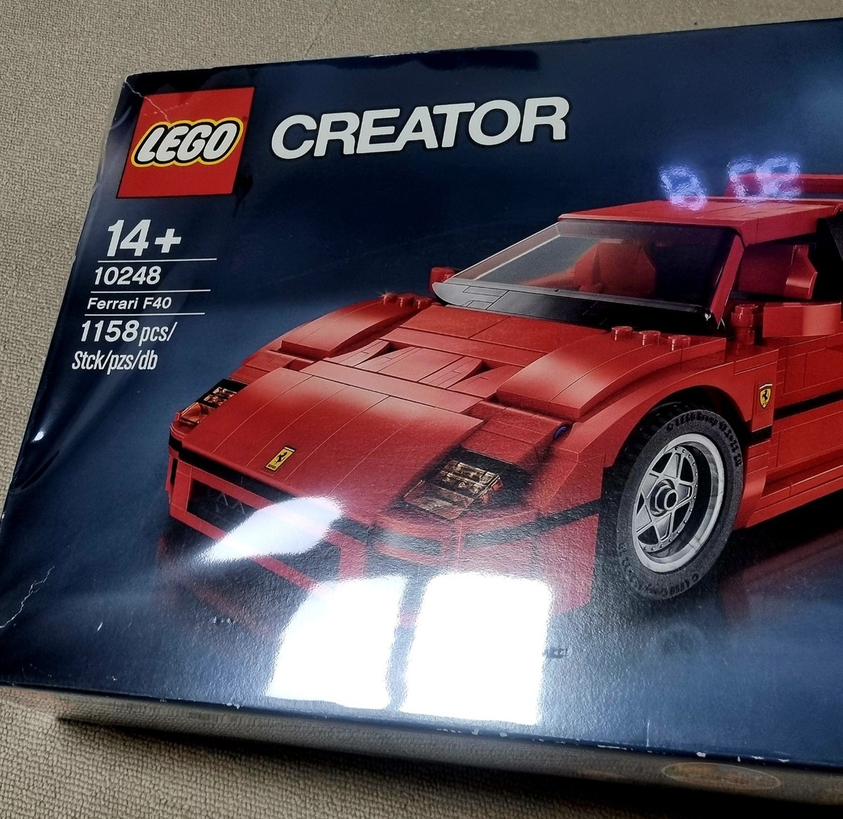 Lego 10248 Creator Expert Ferrari F40 Retired Set New Sealed Free