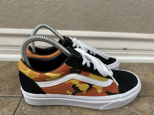 Scarpe sneakers basse Vans autentiche mimetiche arancione uomo 5 donna 6 5