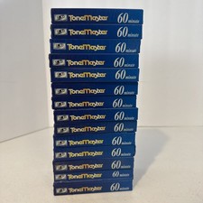 Tone Master 60 Minute Blank Cassette Tape Type 1 Normal Bias Qty 14. New Sealed