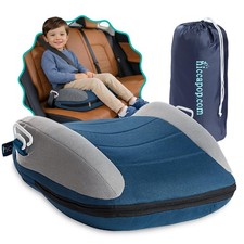 Inflatable Booster Car Seat Portable Toddler Kids Travel Navy Blue HP Uberboost