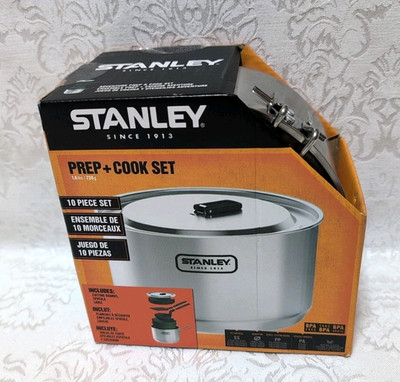 NEW Stanley Adventure Series 10 Piece Stainless Prep Cook Set New Camping Hunt 