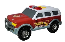 TONKA TOUGHEST MINIS FIRE DEPARTMENT SPORT UTILITY TRUCK LIGHTS AND SOUNDS WORK