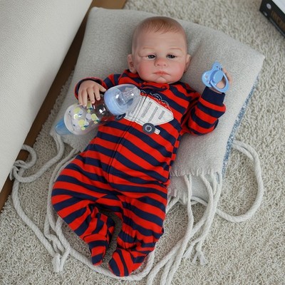 Realistic Reborn Baby Dolls Real Lifelike Newborn Boy Doll Vinyl