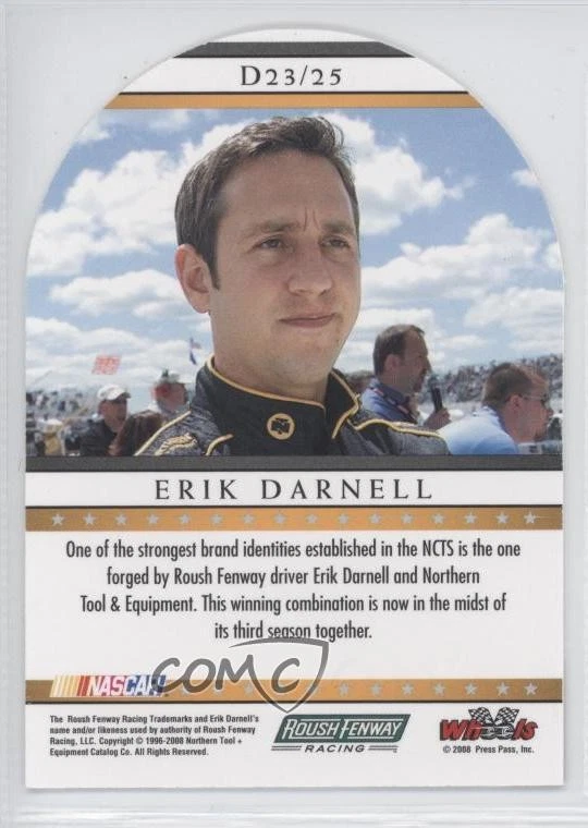 2008 Wheels American Thunder Delegates Erik Darnell #D23 - Image 2 of 2