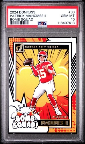 2024 Panini Donruss - Bomb Squad Patrick Mahomes II #33 PSA 10