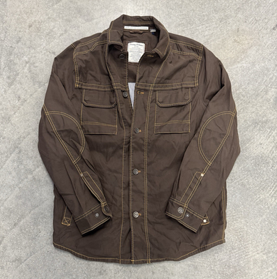 #ad Tommy Bahama Jeans Brown Chore Jacket Men’s Utility Workwear Canvas Coat Size XL $39.99