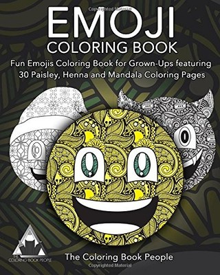 Emoji Coloring Book: Fun Emojis Coloring Book for Grown-Ups feat