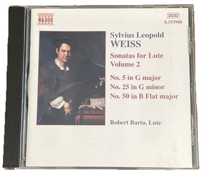 Sylvius Leopold Weiss Sonatas for Lute Volume 2 Robert Barto CD 1999