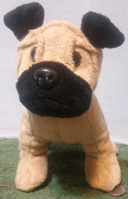 Pug Plush Toy Dog Shearling Pet Pouch 2007 Street Players Holding Corp