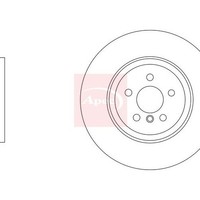 BMW 7Er G11 G12 2015-2022 Bremsscheibe Vorne Einzel Apec DSK3475