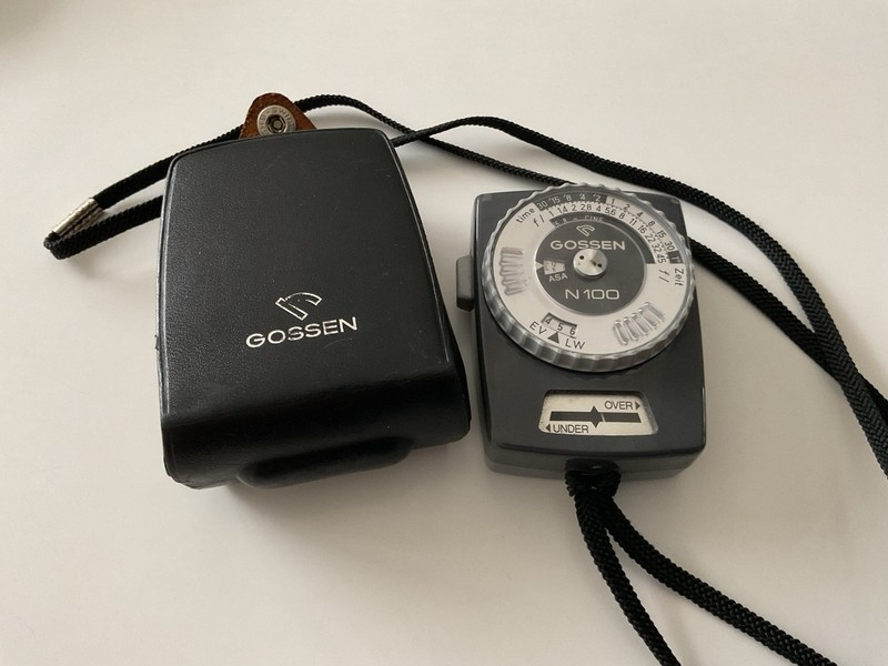 Vintage Gossen Super Pilot Light Meter,  N100 w/Case, W Germany Untested *