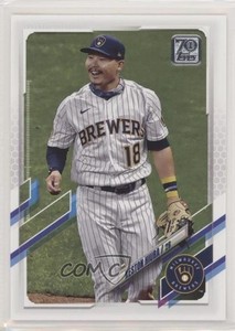 2021 Topps Image Variation SP (White Pinstriped Jersey) Keston Hiura #521