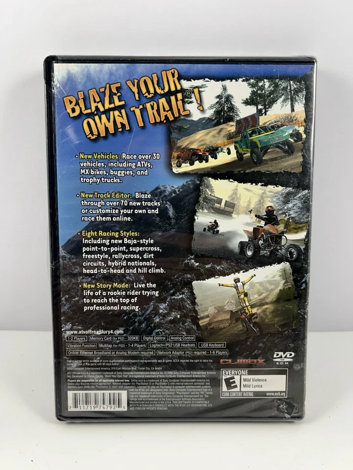 ATV Offroad Fury 4 Black Label (Sony PlayStation 2 PS2, 2006) BRAND NEW SEALED - Image 3 of 4