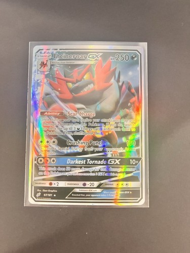 The Pokémon Company Incineroar GX 97/181 Sm-Team Up Holo English Ultra Rare 250