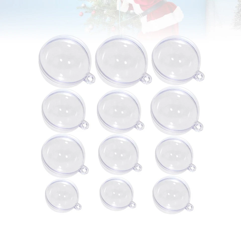  Palla di immagazzinaggio di caramelle di plastica della sfera vuota trasparente - Immagine 2 di 4