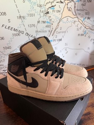 Air jordan 1 mid Khaki Black Mens 10.5