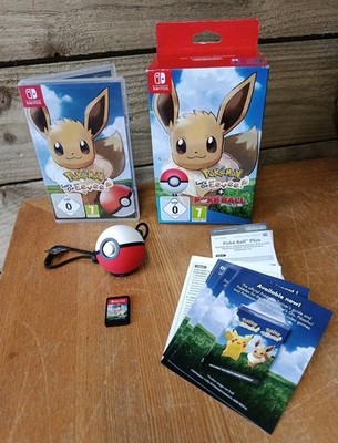 Pokemon Lets Go Eevee And Pokeball Plus (Does Not Contain Mew) Boxed - VGC Rare