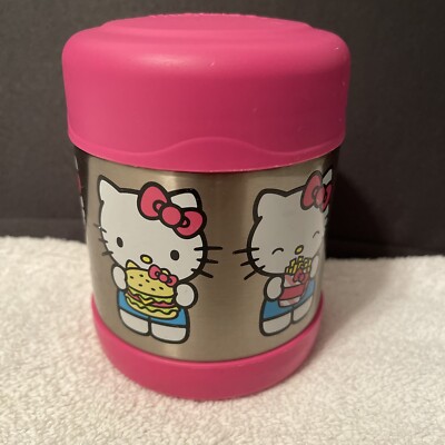 Hello Kitty Sanrio Thermos Funtainer Container 10 Ounce Food Jar Cute Cat
