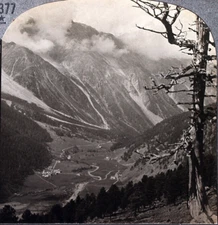Keystone Stereoview Valley in Tyrolian Alps, Austria from 1930’s T600 Set #T377