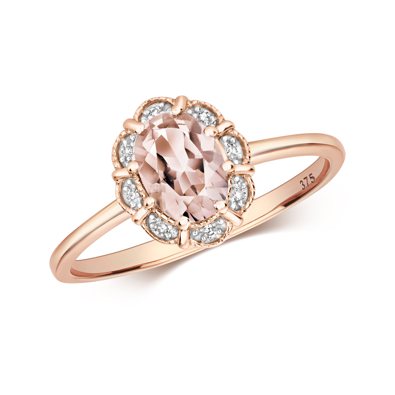 Bague diamant or rose et morganite à porter au quotidien avec élégance