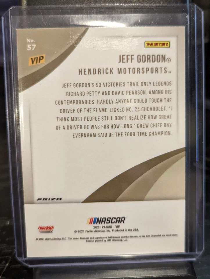 2022 Panini National Jeff Gordon - VIP Gold Pack Tiger Stripe Prizm 🚨SSP RARE🚨 - Image 2 of 4