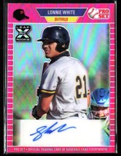 Lonnie White 2021 Leaf Pro Set Auto Card Pittsburgh Pirates Pink Parallel /20