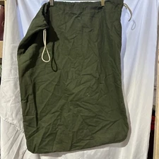 US Army Barracks Bag OD Green Cotton OG-107 Laundry Bag Military Dated 1980