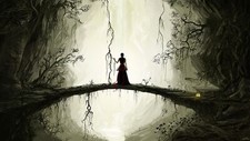 Landscape forest dark fantasy girl art nature women Custom Gaming Mat Desk