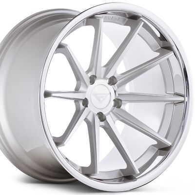Ferrada FR4 20x10, 5x120, ET40, Machine Silver / Chrome Lip