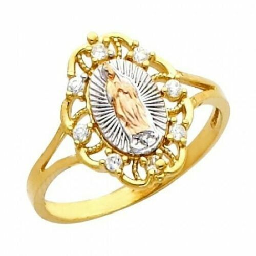 VTG 80s GAULTIER Gold-Tone Mary Ring Fashion Accessories 