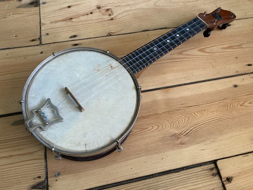 John Grey & Sons Antique Closed Back Banjolele Banjo-Ukulele * Read Description