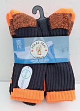 Polar Heat Nanuuq Men's Winter Boot Socks 6 Pairs Choose Color 
