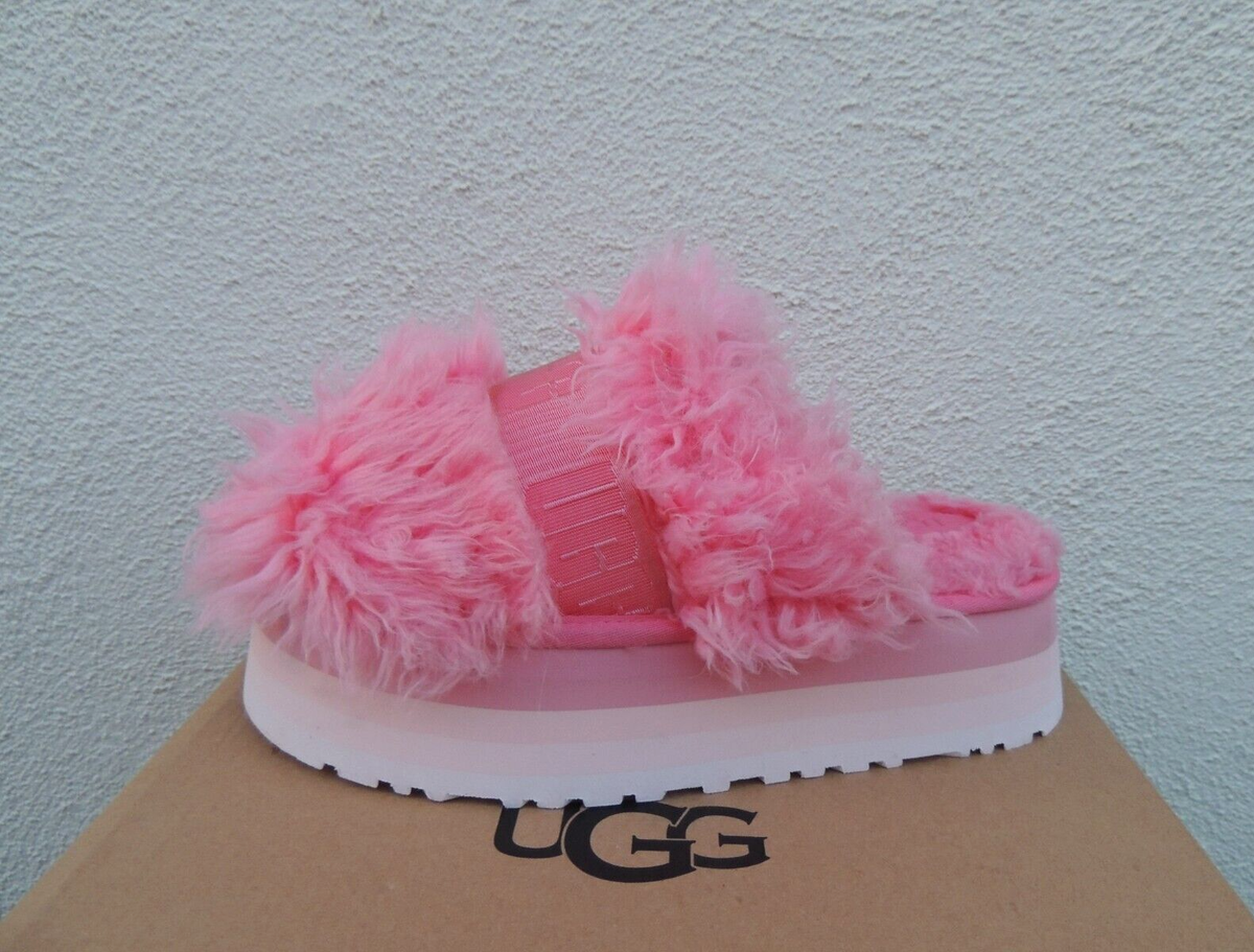 UGG PINK FLUFF MOMMA SUGAR SLIDE 2