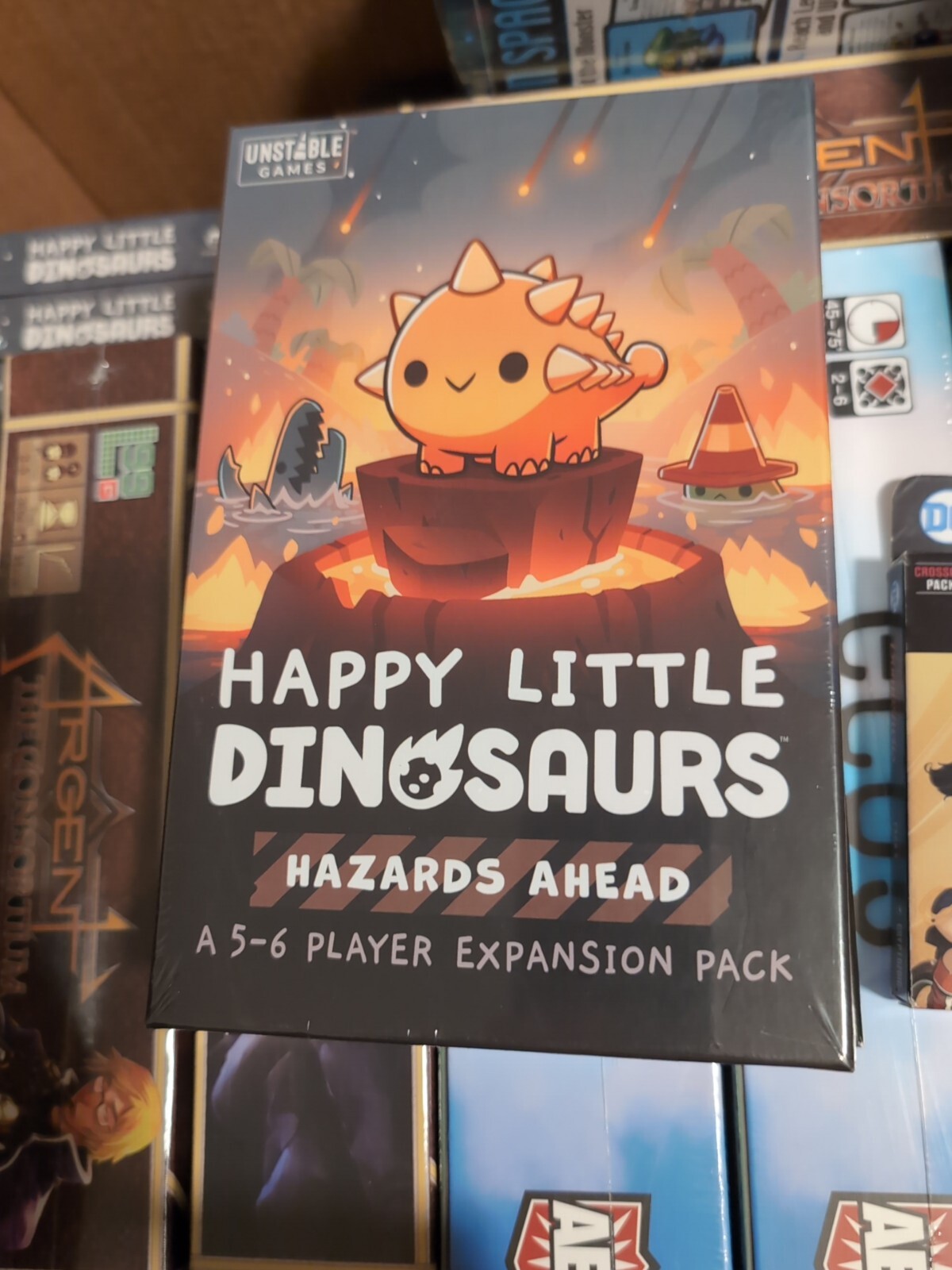 Happy Little Dinosaurs Hazards Ahead 5-6 Player Expansion Board Game 