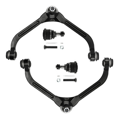 Fits For 2005-2007 Jeep Liberty Lower Ball Joints Upper Control Arm Pair Of 4